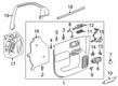 Chevy Silverado 1500 LTD Door Moldings Diagram - 85534275
