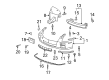 Cadillac STS Bumper Cover Diagram - 19178894