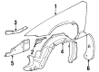 Oldsmobile Fender Diagram - 12532564