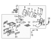 Saturn Relay Seat Covers Diagram - 89043098