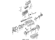 Chevy Lumina APV Oil Pump Rotor Set Diagram - 24502941