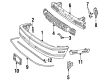 Oldsmobile Achieva Bumper Cover Diagram - 22577664