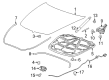 Cadillac Hood Diagram - 84076717