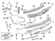 Cadillac XT5 Bumper Cover Diagram - 85169512
