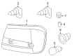 Chevy Trailblazer EXT Headlight Diagram - 25970915