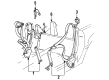 Chevy Corvette Seat Belt Diagram - 12516944