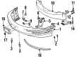 Buick Riviera Bumper Cover Diagram - 25664830