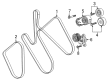 Chevy Silverado 3500 HD Belt Tensioner Bolt Diagram - 11547698