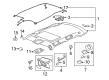 Buick Lucerne Sun Visor Diagram - 15780928