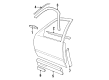 Cadillac DeVille Door Moldings Diagram - 3525948