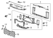 GMC Yukon XL Weather Strip Diagram - 23423407