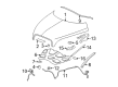 Chevy HHR Hood Release Cable Diagram - 25825837
