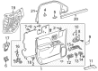 Chevy Interior Door Handle Diagram - 23142288
