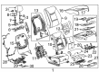 Cadillac XTS Seat Covers Diagram - 22882989