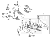 Chevy SSR Parking Brake Cable Diagram - 15115126