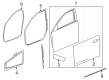 Cadillac CT5 Weather Strip Diagram - 84028327