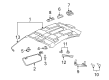 Pontiac G8 Interior Door Handle Diagram - 92189691