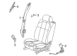 Cadillac STS Seat Belt Diagram - 89024411