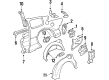 Buick Somerset Fender Splash Shield Diagram - 22554596