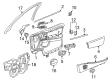 Buick Park Avenue Interior Door Handle Diagram - 89038969