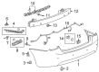 Chevy Cruze Bumper Cover Diagram - 95016694