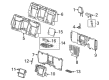 GMC Hummer EV Pickup Seat Covers Diagram - 85562381