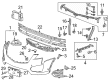 Cadillac Bumper Cover Diagram - 84204162