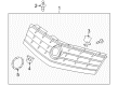 Cadillac Grille Diagram - 10349917