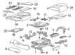 Cadillac CT6 Seat Covers Diagram - 84107548
