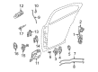 Pontiac Grand Am Interior Door Handle Diagram - 22616257