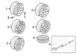 Cadillac DTS Spare Wheel Diagram - 19300999