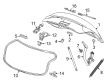 Chevy Impala Liftgate Lift Support Diagram - 20998171