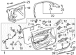 Cadillac ATS Interior Door Handle Diagram - 23168709