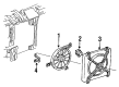 Chevy Lumina APV Cooling Fan Bracket Diagram - 10145039