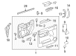 Chevy Silverado 1500 Interior Door Handle Diagram - 25932420