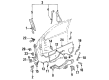 Chevy Cavalier Front Door Striker Diagram - 20464563