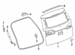 Cadillac Liftgate Lock Actuator Diagram - 85603156