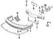 Oldsmobile 98 Bumper Cover Diagram - 25622056