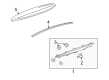 Cadillac SRX Weather Strip Diagram - 25773051