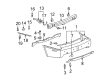 Cadillac STS Bumper Cover Diagram - 12335936