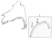 Buick Mud Flaps Diagram - 84207697