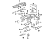 Oldsmobile Dash Panel Vent Portion Covers Diagram - 10447803