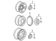 GMC Yukon XL 2500 Wheel Cover Diagram - 9597159