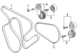 Chevy Silverado 3500 HD Serpentine Belt Diagram - 12732504