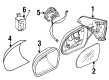 Cadillac Catera Car Mirror Diagram - 9147204