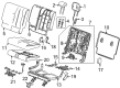 Cadillac ESCALADE IQ Seat Covers Diagram - 85097718