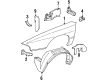 Pontiac Bonneville Fender Diagram - 25615577