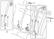 Chevy Cruze Limited Seat Belt Diagram - 19353330