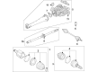 Chevy Traverse CV Boot Diagram - 84207690