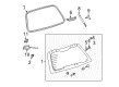 Pontiac Vibe Trunk Latch Diagram - 88969890